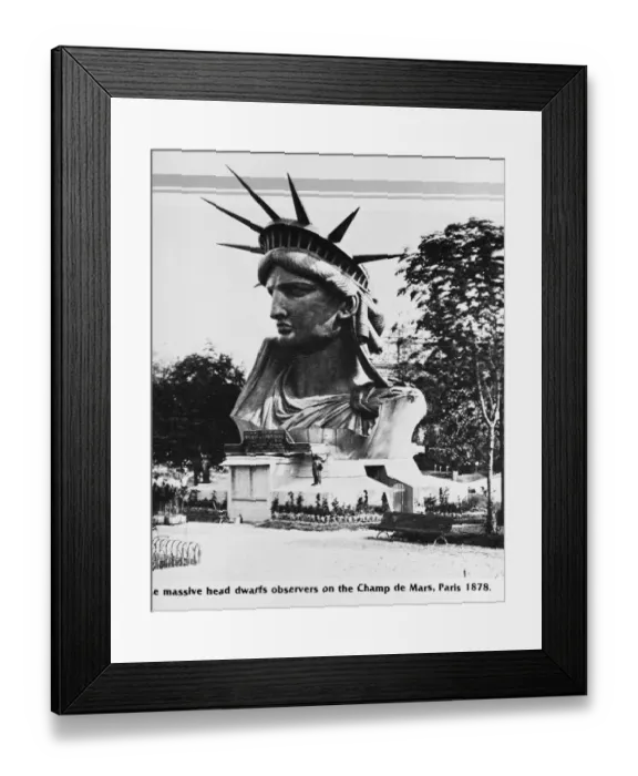 Framed Print : Head of Statue of Liberty In France Framed Print : Head of Statue of Liberty In France