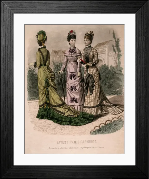Framed Print : Parisian Gowns Framed Print : Parisian Gowns