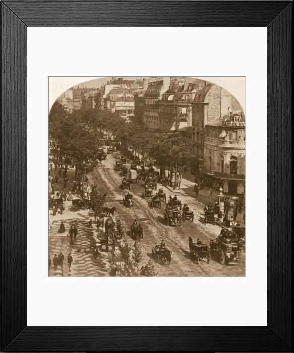 Framed Print : Paris Boulevard Framed Print : Paris Boulevard