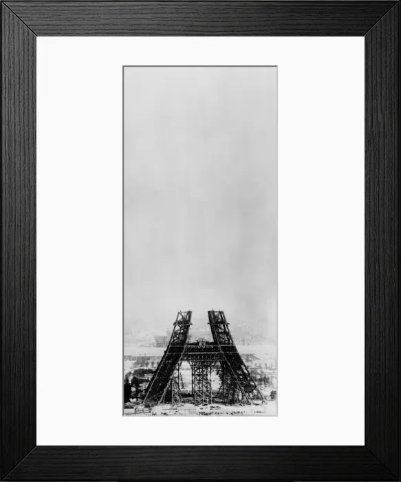 Framed Print : Eiffel Construction 5 Framed Print : Eiffel Construction 5