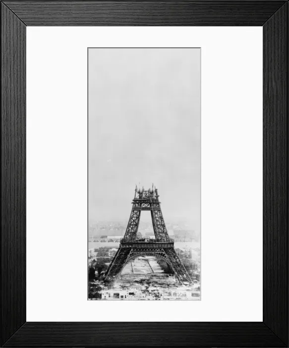 Framed Print : Eiffel Construction 7 Framed Print : Eiffel Construction 7