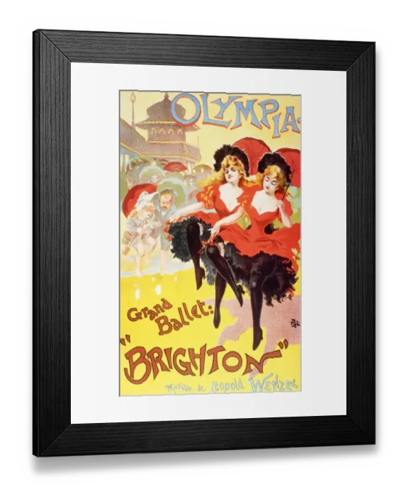 Framed Print : Grand Ballet Brighton with Music by Leopold Wenzel Framed Print : Grand Ballet Brighton with Music by Leopold Wenzel