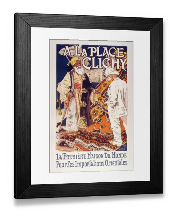 Framed Print : A la Place Clichy - Very chic Fashion Store