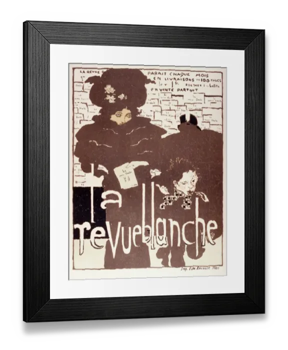 Framed Print : La Revue Blanche - A Monthly Publication Framed Print : La Revue Blanche - A Monthly Publication