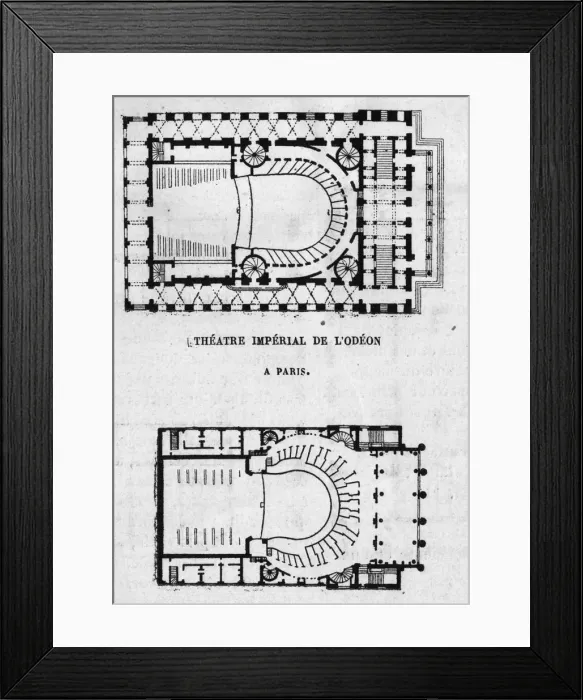 Framed Print : Parisian Theatres Framed Print : Parisian Theatres