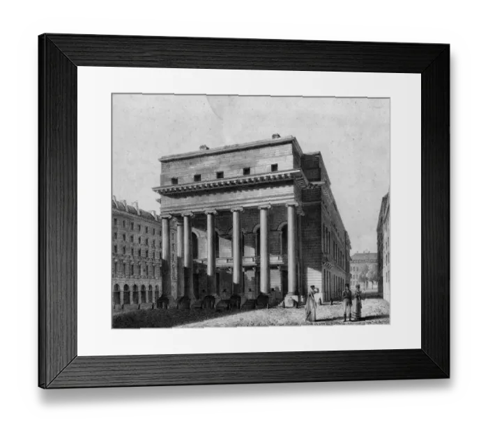 Framed Print : Theatre Favart Framed Print : Theatre Favart