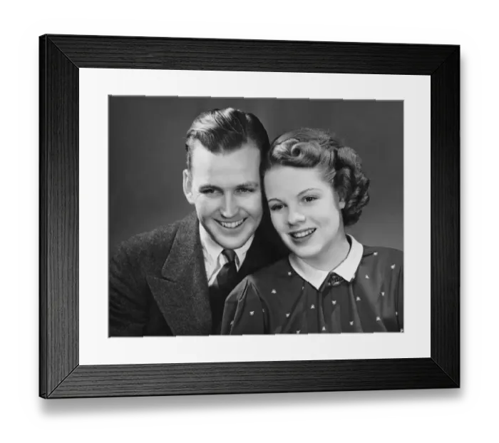 Framed Print : Young couple posing together Framed Print : Young couple posing together