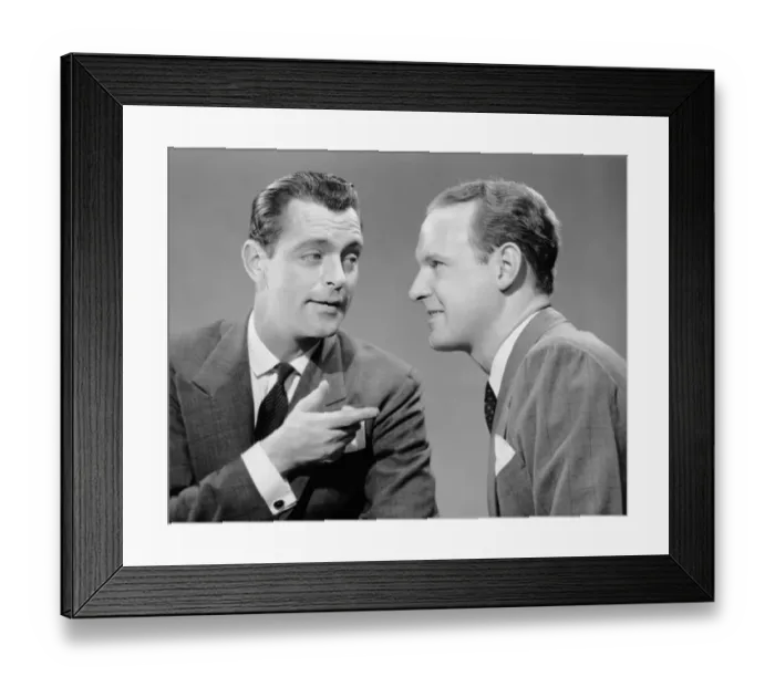 Framed Print : Two businessmen in meeting Framed Print : Two businessmen in meeting