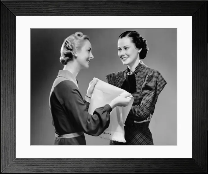 Framed Print : Two women talking Framed Print : Two women talking