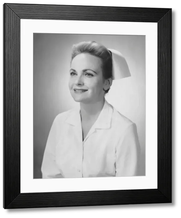 Framed Print : Portrait of nurse