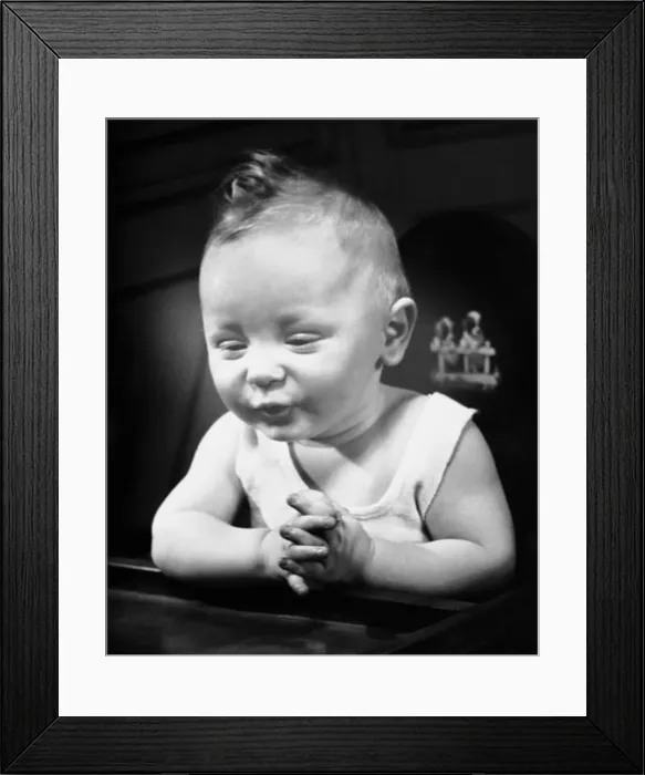Framed Print : Cute Baby Portrait Framed Print : Cute Baby Portrait