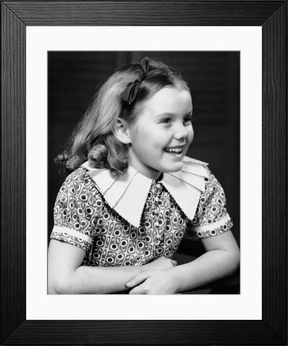 Framed Print : Portrait of girl indoor Framed Print : Portrait of girl indoor