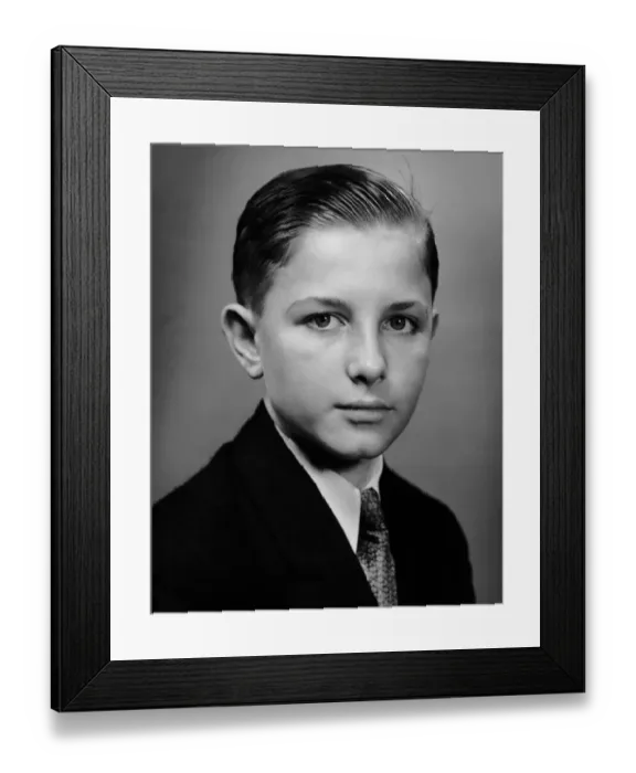 Framed Print : Portrait of boy indoor Framed Print : Portrait of boy indoor