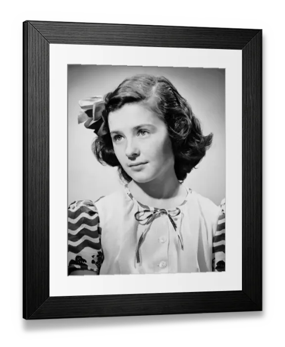 Framed Print : Portrait of young girl Framed Print : Portrait of young girl