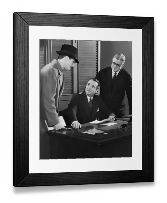 Framed Print : Businessmen in office Framed Print : Businessmen in office