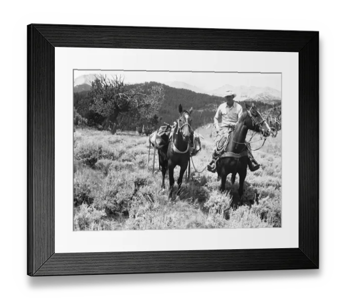 Framed Print : Man on horseback Framed Print : Man on horseback