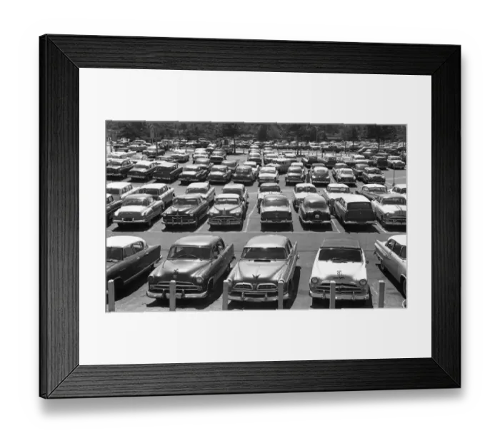 Framed Print : Parking lot full of cars Framed Print : Parking lot full of cars