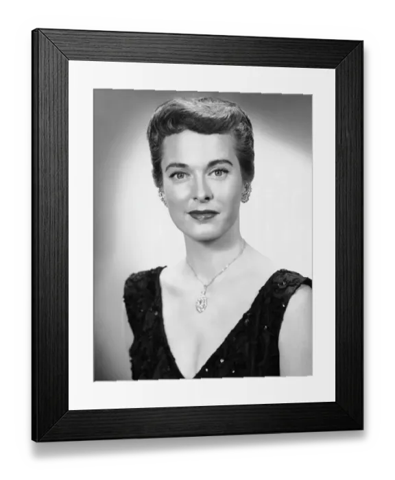 Framed Print : Portrait of woman dressed formally Framed Print : Portrait of woman dressed formally