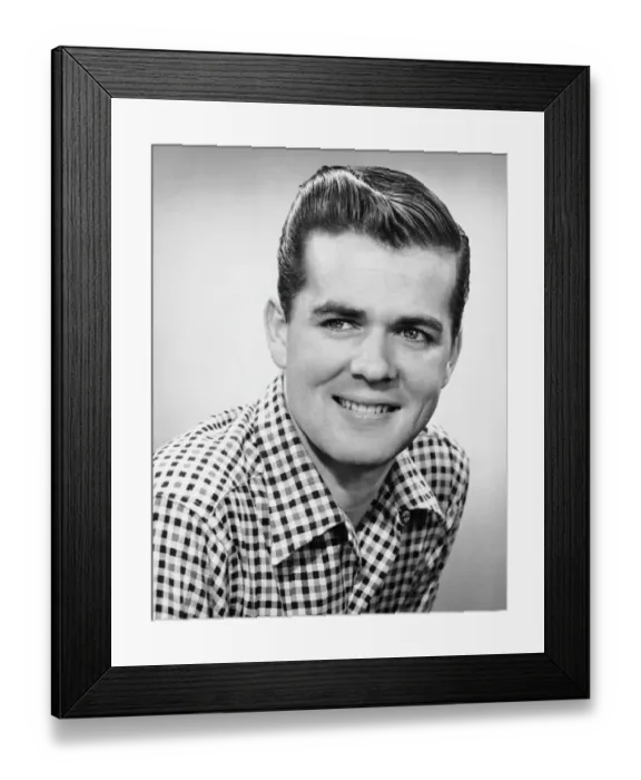 Framed Print : Portrait of man smiling Framed Print : Portrait of man smiling