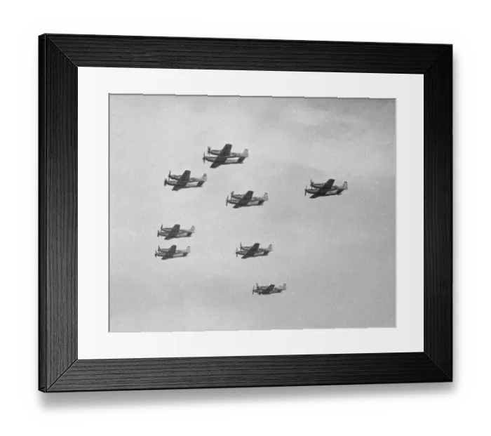 Framed Print : Group of military airplanes in sky Framed Print : Group of military airplanes in sky