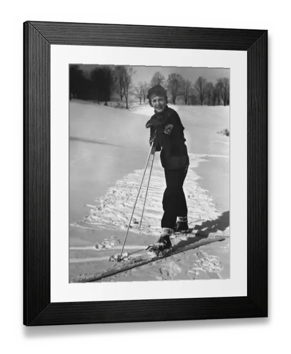 Framed Print : Portrait of skier Framed Print : Portrait of skier