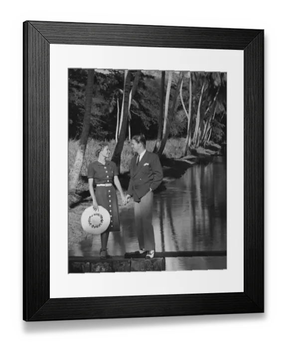 Framed Print : Couple outdoors Framed Print : Couple outdoors