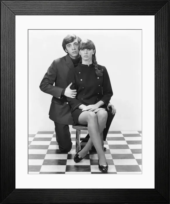 Framed Print : Portrait of young couple Framed Print : Portrait of young couple