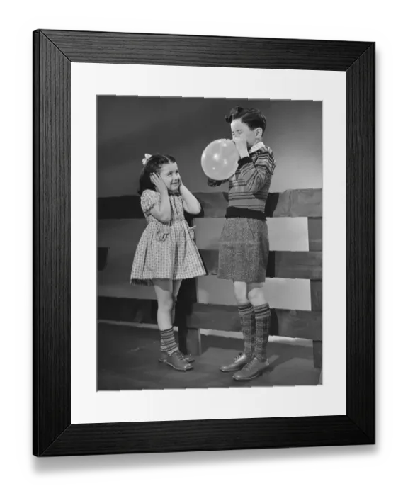 Framed Print : Children playing with ballons Framed Print : Children playing with ballons
