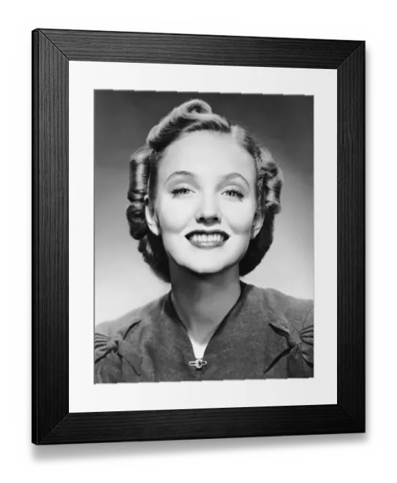 Framed Print : Portrait of smiling woman Framed Print : Portrait of smiling woman