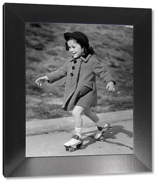 Girl roller-skating