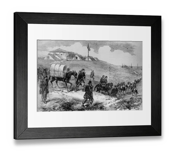 Framed Print : J1697267, diry 18880, outdoors, day, print, medium group of people, only men, soldier Framed Print : J1697267, diry 18880, outdoors, day, print, medium group of people, only men, soldier