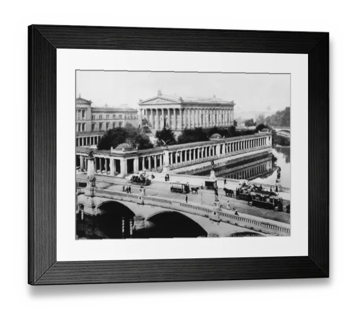 Framed Print : Huty18462, outdoors, day, street, river, bridge, T / GER / BERLIN / NATIONAL GALLERY, T 39203 Framed Print : Huty18462, outdoors, day, street, river, bridge, T / GER / BERLIN / NATIONAL GALLERY, T 39203