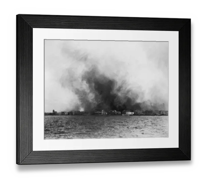 Framed Print : Smyrna In Flames Framed Print : Smyrna In Flames
