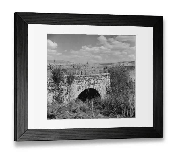 Framed Print : Bridge Over River Jordan Framed Print : Bridge Over River Jordan