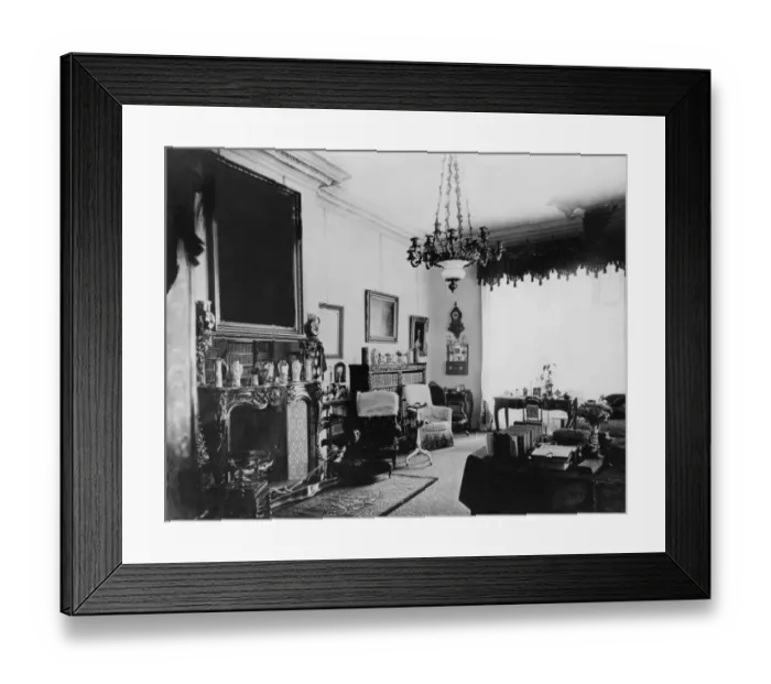 Framed Print : Victorian Sitting Room Framed Print : Victorian Sitting Room