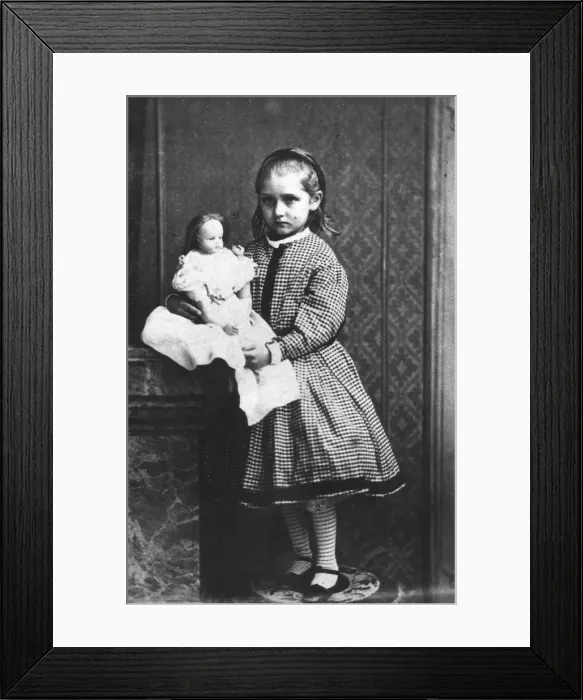Framed Print : Girl And Doll Framed Print : Girl And Doll