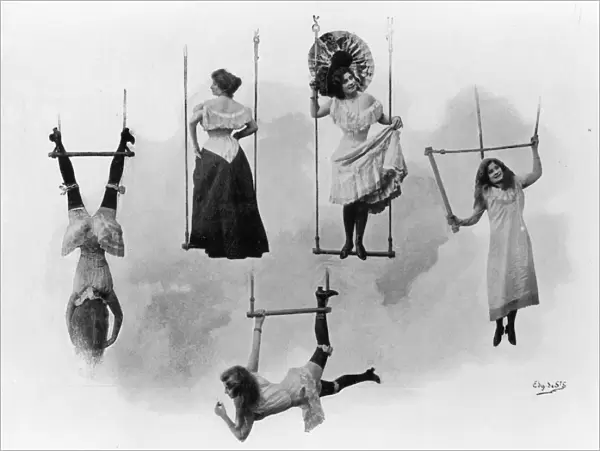 Trapeze Artists Poses 1890