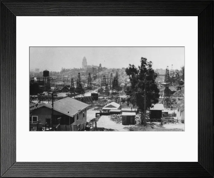 Framed Print : Californian Oilfield Framed Print : Californian Oilfield