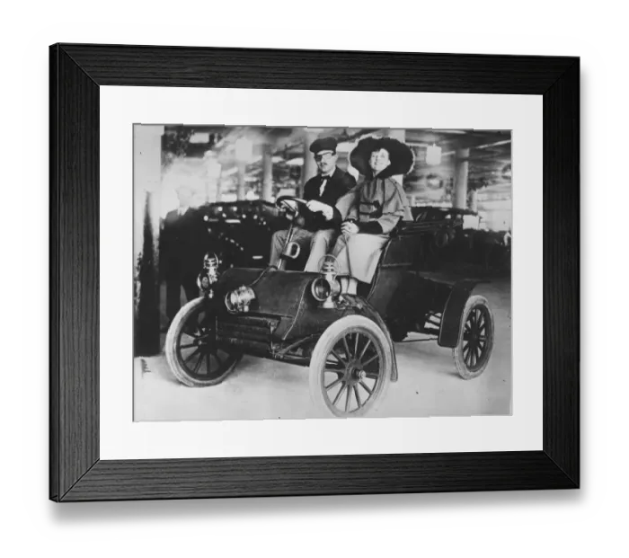 Framed Print : Early Motor Car