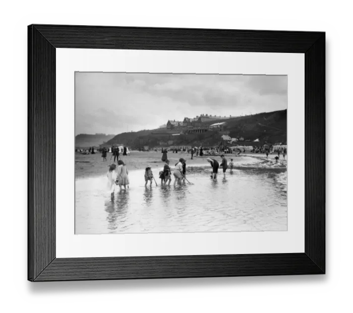 Framed Print : Seaside Paddlers Framed Print : Seaside Paddlers