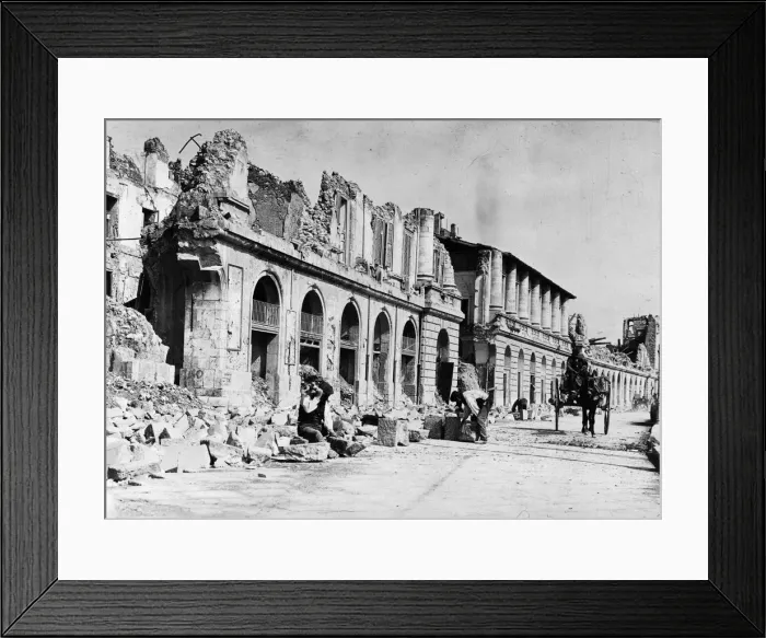 Framed Print : Quake Damage Framed Print : Quake Damage