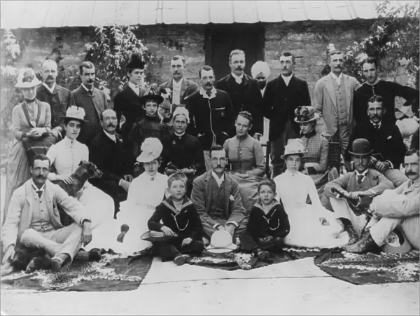 Colonials. 1888: British Colonials with their families in Ranikhet, India
