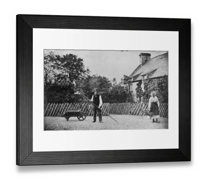 Framed Print : Victorian Gardener Framed Print : Victorian Gardener
