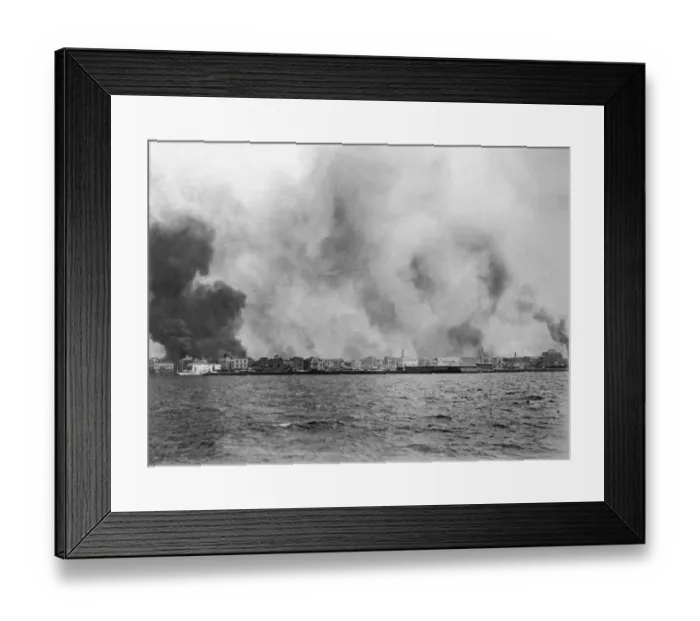 Framed Print : Smyrna In Flames Framed Print : Smyrna In Flames