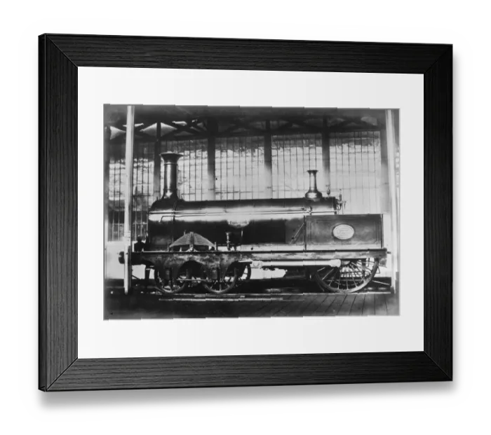Framed Print : Folkstone. 1851: The South Eastern Railway Companys express train Folkstone Framed Print : Folkstone. 1851: The South Eastern Railway Companys express train Folkstone