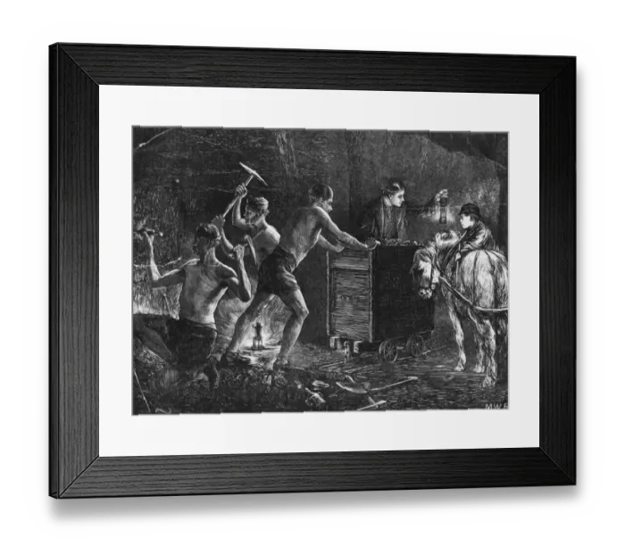 Framed Print : Coal Miners Framed Print : Coal Miners