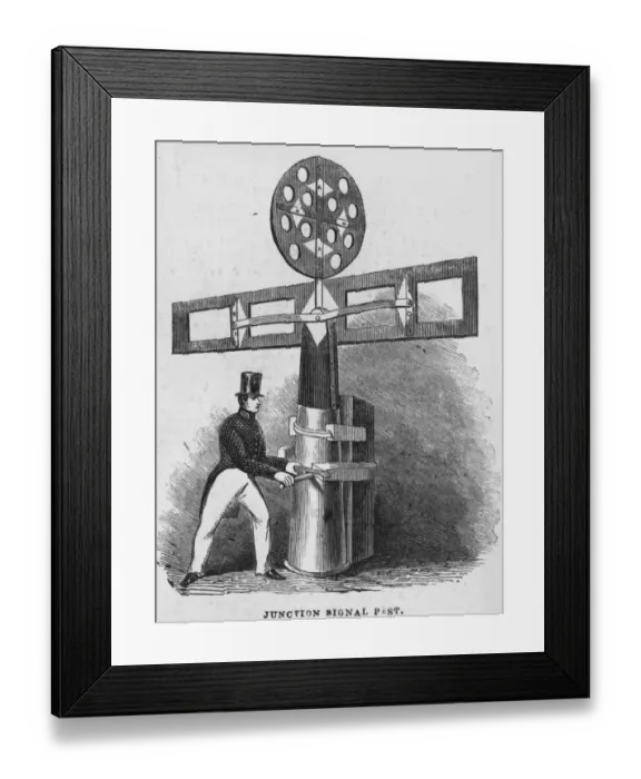 Framed Print : Junction Signal Framed Print : Junction Signal