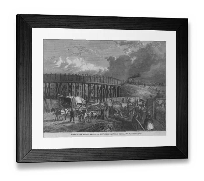 Framed Print : Railway Works Framed Print : Railway Works