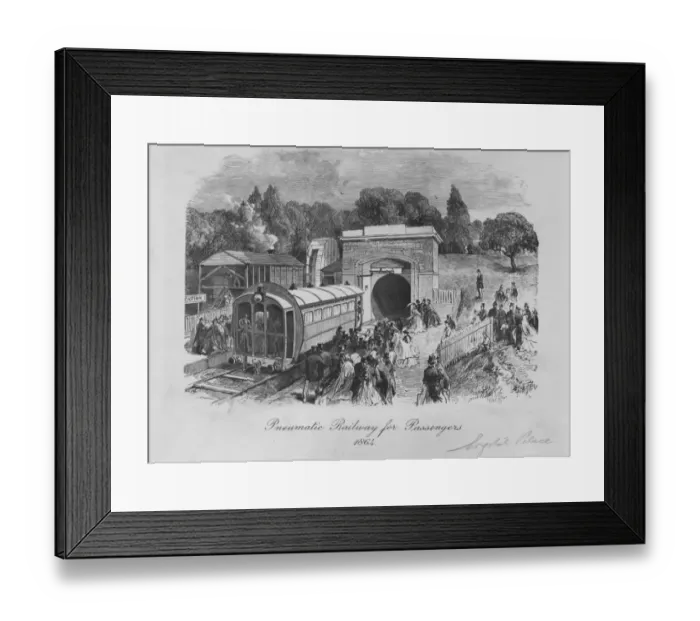 Framed Print : Pneumatic Railway Framed Print : Pneumatic Railway