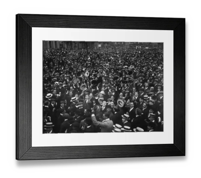 Framed Print : Cheering Declaration